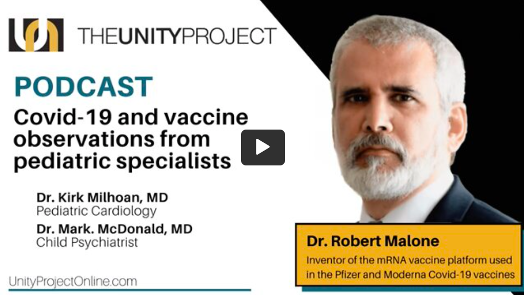 Dr. Kirk Milhoan, MD
Pediatric Cardiology

Dr. Mark McDonald, MD
Child Psychiatrist

Dr. Robert Malone
Inventor of the mRNA vaccine platform used in the Pfizer and Moderna Covid-19 vaccines